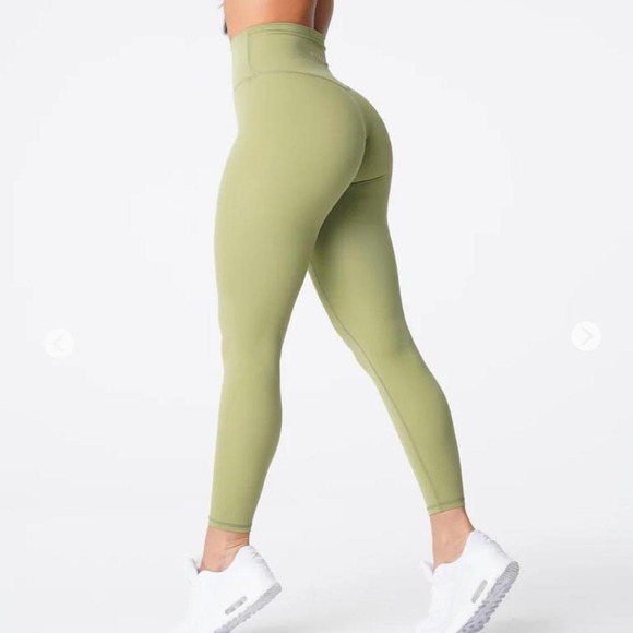 NVGTN Olive Green Signature Leggings - Picture 2 of 5